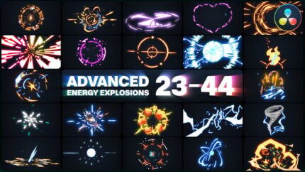 Energy Elements 23-44 for Davinci Resolve