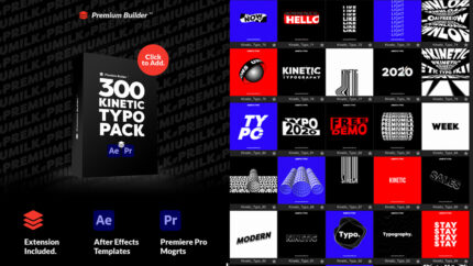 Premium Builder Kinetic Typography Pack